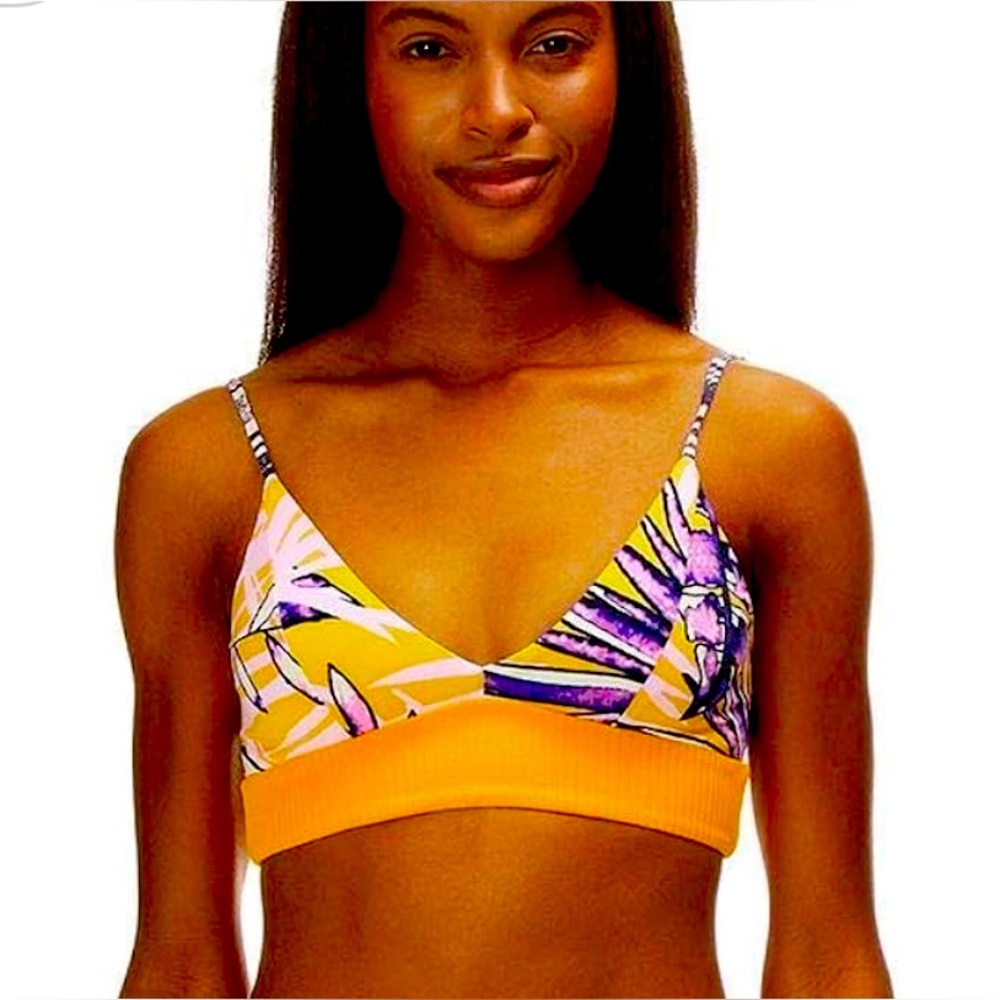 Vibrant Orange and Purple Bralette